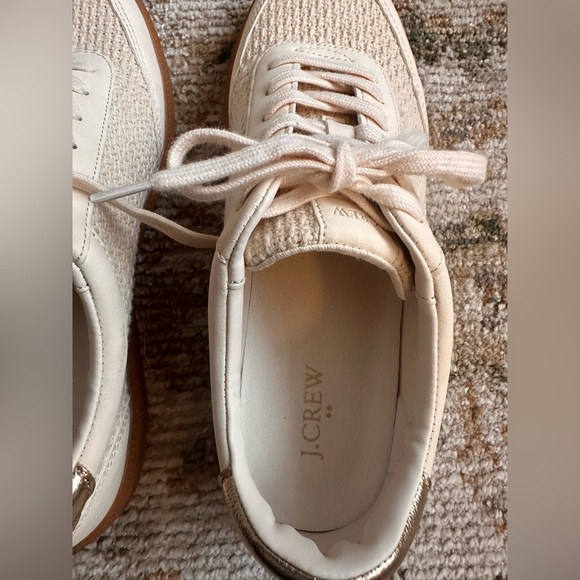 J.Crew Factory Womens Ivory Sneakers. - Picture 8 of 15